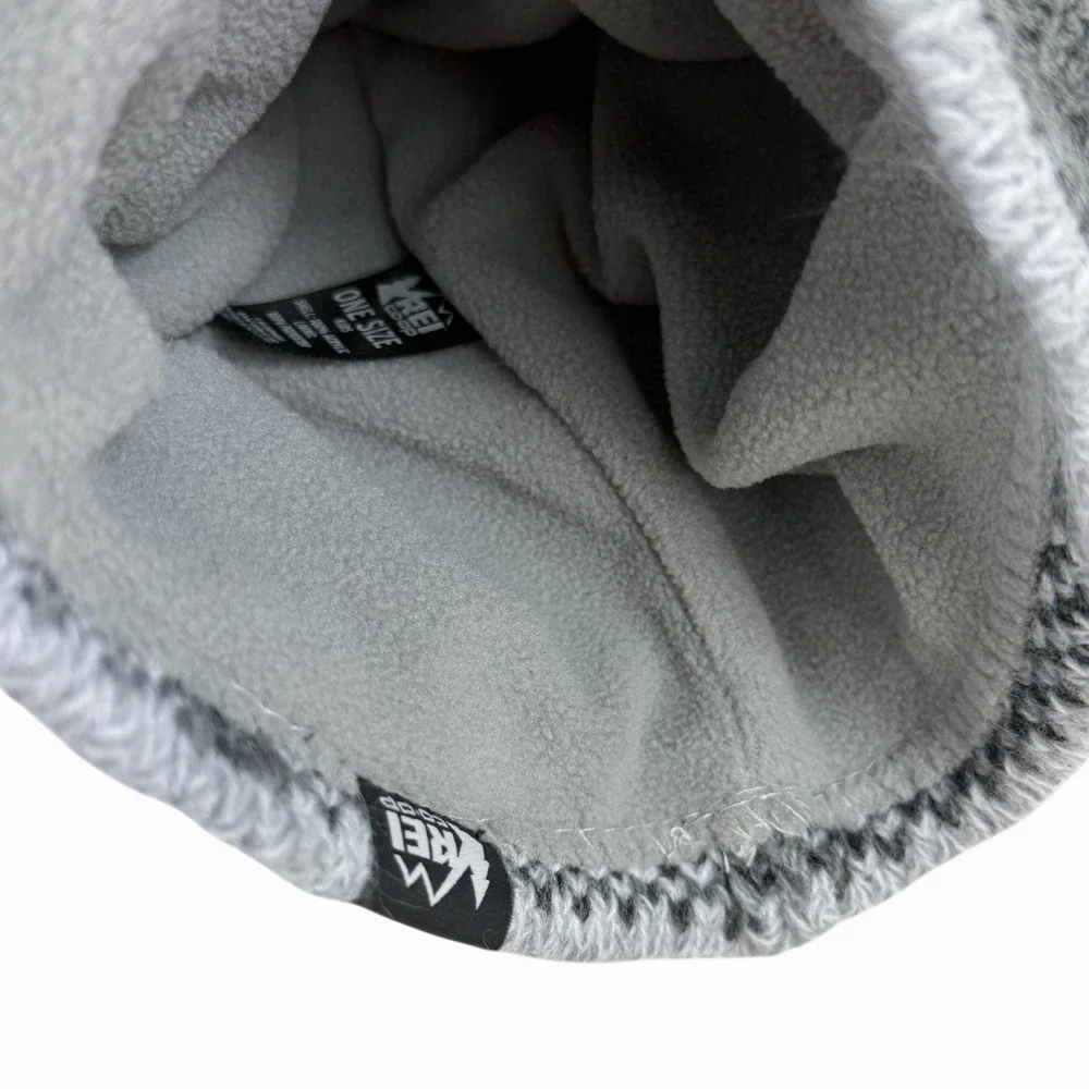 REI raccoon beanie